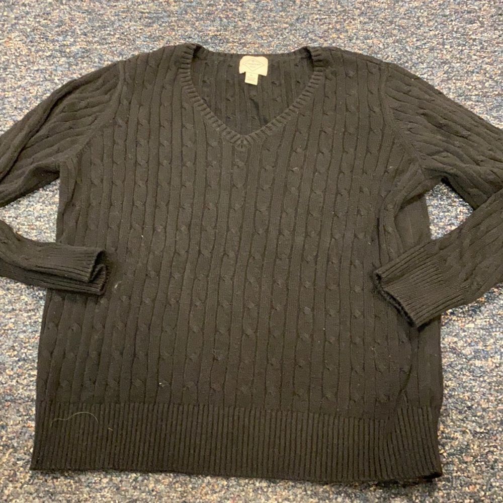St. John’s Bay Black Sweater sz. XL